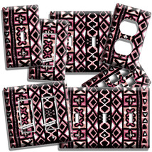 African Tribal Red Mud Cloth Look Light Switch Outlet Wall Plates Room Art Decor - £9.94 GBP+