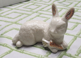 LENOX CHINA JEWELS COLLECTION 1996 RABBIT W/ CARROT MINT EASTER BUNNY BE... - $25.29