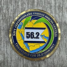 US Navy Challenge Coin Officer In Charge Moreell Kuwait 25th Naval Const... - $34.64