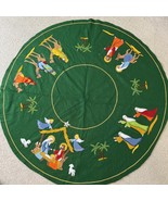 Vintage Felt Bucilla Christmas Tree Skirt/Table Cloth Sequins Nativity C... - €27,45 EUR