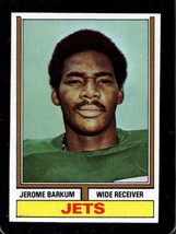 1974 Topps #253 Jerome Barkum Exmt (Rc) Ny Jets Nicely Centered *XR30536 - £5.48 GBP