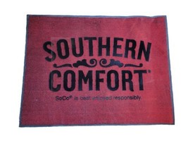 SOUTHERN COMFORT Whiskey Commercial Bar Mat Rug Doormat Red SoCo Man Cav... - $39.55