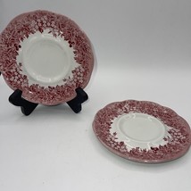 SAUCERS J&amp;G MEAKIN ROMANTIC ENGLAND WARWICKSHIRE ANNE HATHAWAY COTTAGE S... - £8.85 GBP