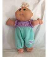 2004 Cabbage Patch Kids Baby Doll Play Along White Curly Hair Green Eyes... - £15.98 GBP