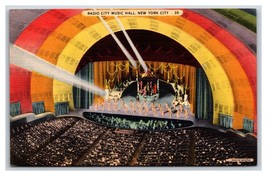 Radio City Music Hall Performance New York City NYC NY UNP Linen Postcard Q23 - £3.05 GBP