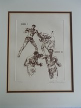 Leroy Neiman &quot;Rounds 1&amp;2&quot; Hand Signed &amp; Numbered Ali-Frazier Suite 1972 ... - $886.05
