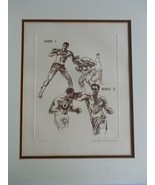 Leroy Neiman &quot;Rounds 1&amp;2&quot; Hand Signed &amp; Numbered Ali-Frazier Suite 1972 ... - $16,106.30 MXN