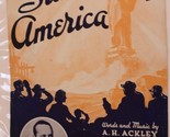 Vintage Stand By America Sheet Music A H Ackley 1939 - $5.93