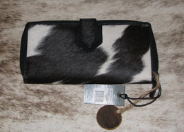 Myra Bags #3616 Hairon, Leather 8&quot;x1&quot;x4&quot; Supersonic Wallet~Pckts~Slots~Zip~RFID~ - £28.11 GBP