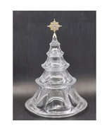 Hawthorne Village Thomas Kinkade Holiday Reflections Glass Christmas Tre... - $123.42 CAD