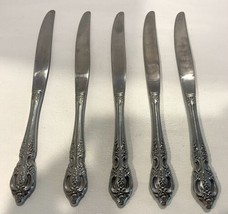 Set of 5 Oneida Silver Renoir-Pembrooke  Modern Hollow Knife (5 Sets Available) - £26.57 GBP