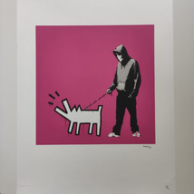 BANKSY Signed - Hoodie &amp; Keith Haring Dog - Certificate (Banksy Art, Banksy Wall - £111.11 GBP