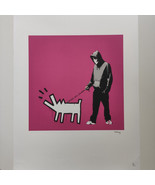 BANKSY Signed - Hoodie &amp; Keith Haring Dog - Certificate (Banksy Art, Ban... - £109.38 GBP