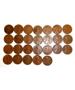 21 coin set of US Lincoln Wheat Pennys. 1920 to 1958 - €5,10 EUR