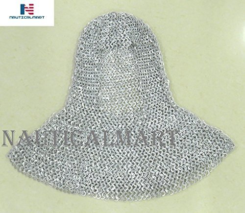 Primary image for NauticalMart Renaissance Armor Silver Chainmail Head Coif Hood Costume 