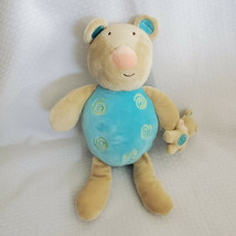 Manhattan Toy Stuffed Plush 2005 Teddy Bear Mouse Blue Tan Brown - £62.57 GBP
