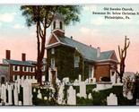 Old Swedes Church Philadelphia PA Pennsylvania UNP DB Postcard N20 - $3.91