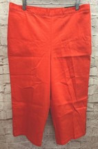 Alfred Dunner Womens Pull On Classic Fit Capri Pant CORAL Easy Care Size 16 NEW - £20.44 GBP