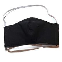 Plain Solid Black Face Mask, Uniform Work Job, USA Made 100% quilting co... - $16.61