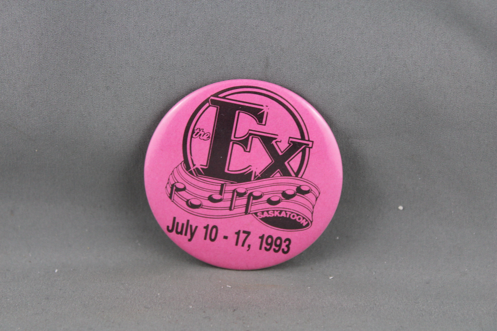 Vintage Fair Pin - Saskatoon Exhibition 1993 - Celluloid Pin  - $15.00