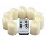 9 pcs valentines day flameless led tea light candles with remote thumb155 crop