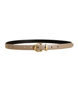 Kings Collection Light Khaki Women Genuine Leather Belt Adjustable Length - $35.63 CAD