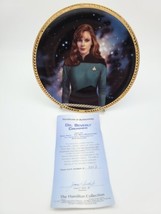 Star Trek Next Generation Dr. Beverly Crusher Hamilton Collection Plate  Display - £22.41 GBP