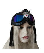 Rave Streampunk Burning Man Festival Mask Tassel Cyber Goth Goggles - $58.00
