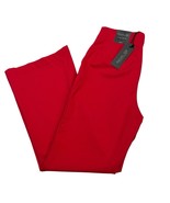 Rachel Zoe Pants Womens 6 Red Hi Rise Flare Leg Jersey Knit Office Holid... - $691.88 MXN
