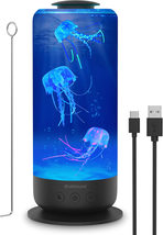 Jellyfish Lava Lamp 2.5L USB Plugin Lamp LED Color Changing Jellyfish Aquarium - £32.98 GBP