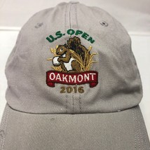 Us Open Oakmont 2016 Embroidered Logo Mens Beige Adjustable Strapback Cap Hat - $8.50