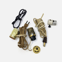 Antique Lamp Cords Plugs And Sockets - £15.98 GBP