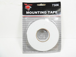 Mounting Tape Double Sided Adhesive Foam Removable Double-Sided 3/4"x4.6Ydx2mm - £17.82 GBP