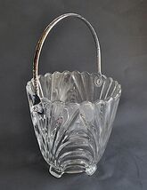 Cambridge Caprice Clear Glass Ice Bucket Hammered Handle VTG Elegant Optic - $346.19 MXN Cambridge Caprice Clear Glass Ice Bucket Hammered Handle VTG Elegant Optic - $346.19 MXN