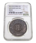 Year 1 (1912) China S$1 Dollar Szechuan L&amp;M-366 Graded by NGC as AU53! - $2,451.02 CAD