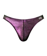 MALE POWER BONG THONG HOCUS POCUS METALLIC BLACK PURPLE SIZE S/M 28-34 - $21.28