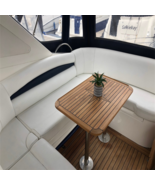 Marine/Yacht Teak Tabletop ONLY 510x860mm Star Inlay Round Corner Boat T... - €375,93 EUR