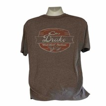 Drake Waterfowl Hunting Systems Mens Brown Short Sleeve T-Shirt Size XL ... - £10.55 GBP