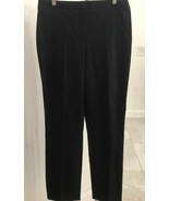 Tahari Algodón Negro Mezcla Pierna Recta Terry Pantalones Estilo #M28MR2... - $84.72