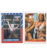 American Gladiators Signed Autographed Lot of (2) Trading Cards - Zap, Ice - $285.10 MXN