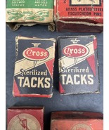 Vintage Hardware Lot – Cross Tacks, Red Devil Points, Atlas Pins w/ Product - €20,62 EUR