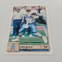 1992 Upper Deck Gary Brown #540 Rookie Houston Oilers Football Card - $1.31