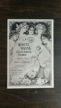 Vintage 1904 White Rose Glycerine Soap Original Ad 721 - $6.64