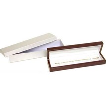 Bracelet &amp; Watch Gift Box Rosewood Stained 8 1/2&quot; (Only 1 Box) - £10.87 GBP