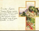 Easter Lyric Cross Cabin Scene 1922 DB Postcard E3 - £7.38 GBP