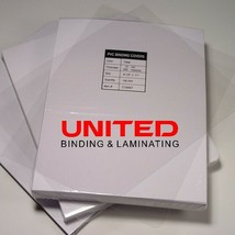 Premium Crystal Clear Binding Covers 250 Micron 8.5&quot;x11&quot; PVC Clear Cover... - $27.13
