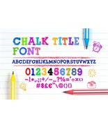 Chalk Title Font | Sketch Hand Font | Handwriting Font | Kids Font | Sketch Font - $10.00