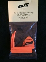 P2 Empty Chamber Safe Chamber Flags Rim-Fire Rifle Pistol Range Safety - ORANGE - £7.09 GBP
