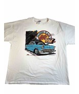 Vintage Chevrolet Chevy Bel Air Graphic T-Shirt 2X 90's Hot Rod Andy's Tee's - $22.55