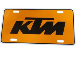 KTM Orange Front License Plate NEW OEM NOS - Standard Size - $29.65